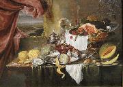 Laurens Craen Still Life with Imaginary View Spain oil painting artist
